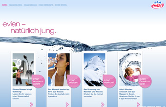 evian &ndash; nat&uuml;rlich jung.