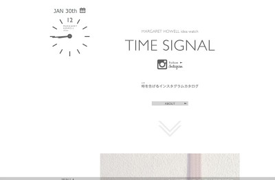 MARGARET HOWELL idea watch : TIME SIGNAL