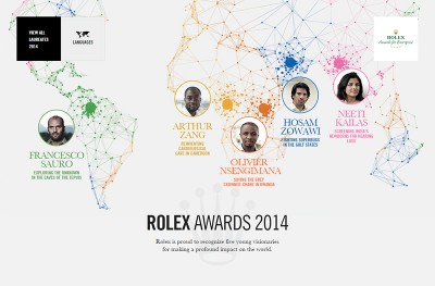 Rolex Awards for Enterprise – 2014 Rolex Young Laureates